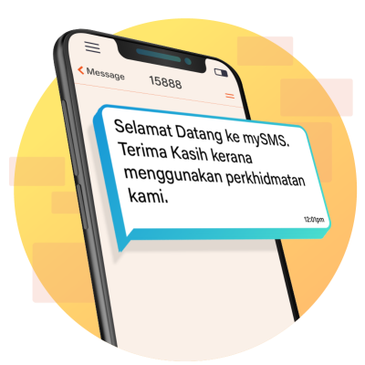 DAPAT mySMS 2-way messaging result