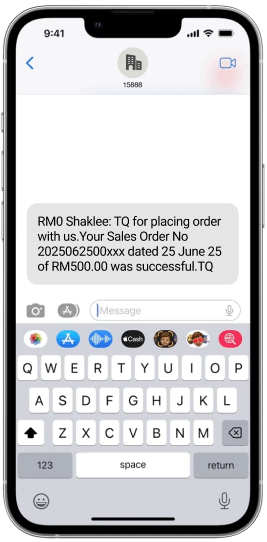 Shaklee SMS broadcast on mobile