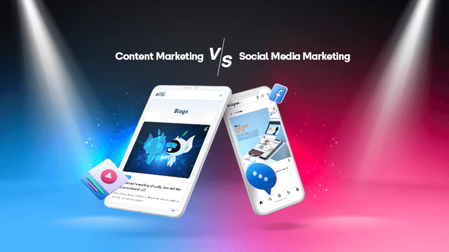 content marketing vs social media marketing